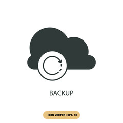 backup icons  symbol vector elements for infographic web