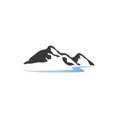 mountain icon logo vector design template