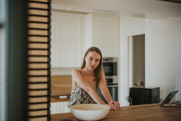 Young woman in the kitchen