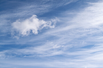 Naklejka premium blue sky with clouds