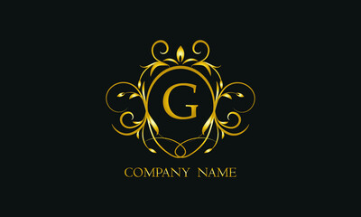 Creative monogram, icon with letter G. Logo design for your business, restaurant, invitation, label.