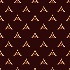 Abstract geometric seamless pattern with arrows, pointers. Geometric design elements. Brown, beige colors. Color background for fabrics, wallpaper, covers, textile, decoration, scrapbooking.
