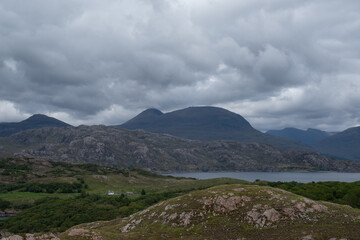 Landscape view of the Applecross Peninsula, Scotland UK.