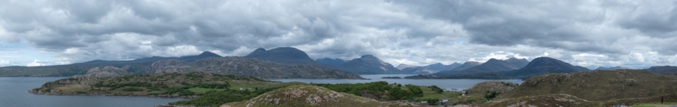 Landscape view of the Applecross Peninsula, Scotland UK.