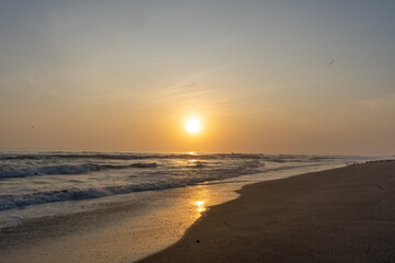 Fotograf&iacute;as del atardecer en la playa de Ica.