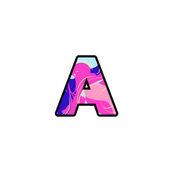 Initial letter A logo vector design template