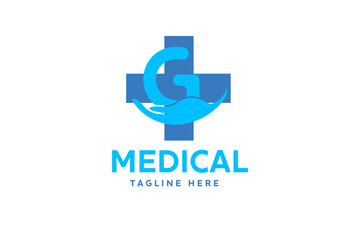 Medical cross symbol with G