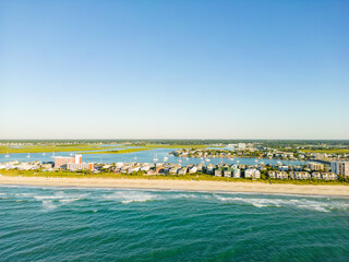 Aerial drone photo Wrightsville Beach North Carolina United States
