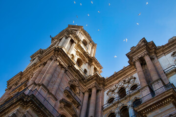 Tower of the Cathedral of Malaga, Spain