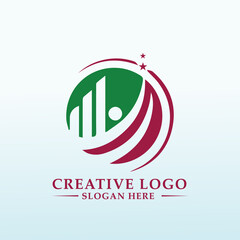 earth logo for a financial education platform