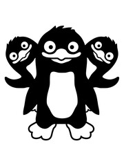 Obraz premium Freunde 3 lustige Pinguine 