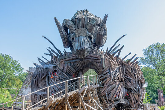 Wicker Man Rollercoaster At Alton Towers Theme Park