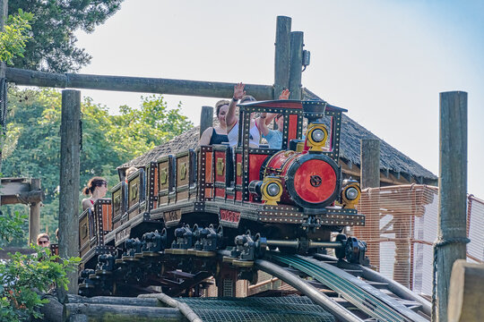 Runaway Mine Train rollercoaster at Alton Towers Theme Park