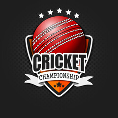 Cricket logo template design