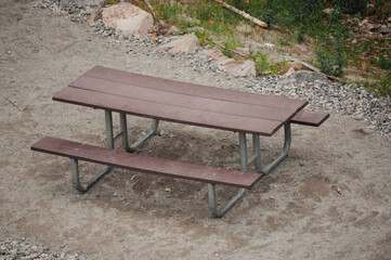 picnic table in the park