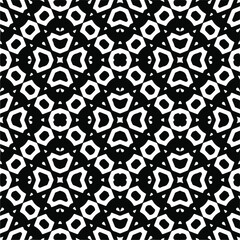 Seamless vector pattern in geometric ornamental style. monochrome pattern.