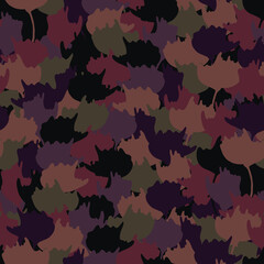 camouflage abstract backgrounds vector seamless pattern