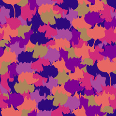 camouflage abstract backgrounds vector seamless pattern