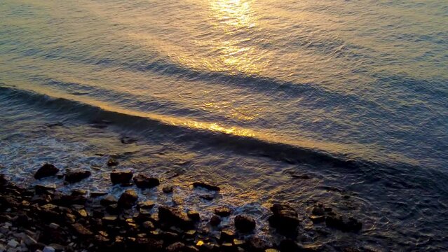Tramonto estivo sulle scogliere di Trani( Pugli Bari 9