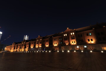 Fototapeta premium みなとみらい 夜景 赤レンガ倉庫