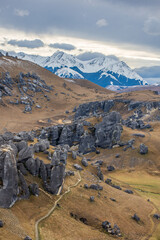 Winter in Porters Pass and Castle Hill, New Zealand
