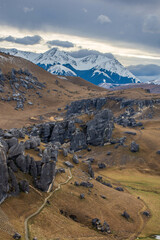Winter in Porters Pass and Castle Hill, New Zealand