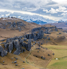 Winter in Porters Pass and Castle Hill, New Zealand