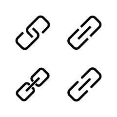 Link icon vector. Hyperlink chain sign and symbol