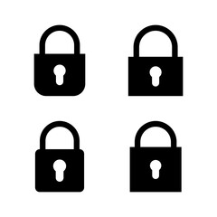 Lock icon vector. Padlock sign and symbol. Encryption icon. Security symbol