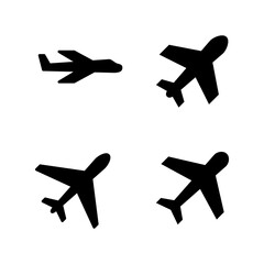 Plane icon vector. Airplane sign and symbol. Flight transport symbol. Travel sign. aeroplane