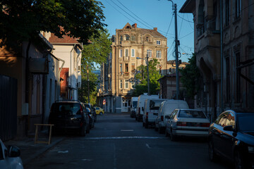 Naklejka na ściany i meble cityscape of Bucharest city, Romania