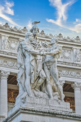Fototapeta na wymiar Statue in Rome city in Italy, Europe
