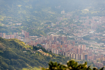 aerial view of the city of mdellin