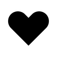 Heart Icon Vector Symbol Design Illustration