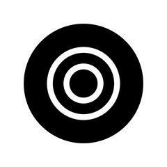 Record Icon Vector Symbol Design Illustration