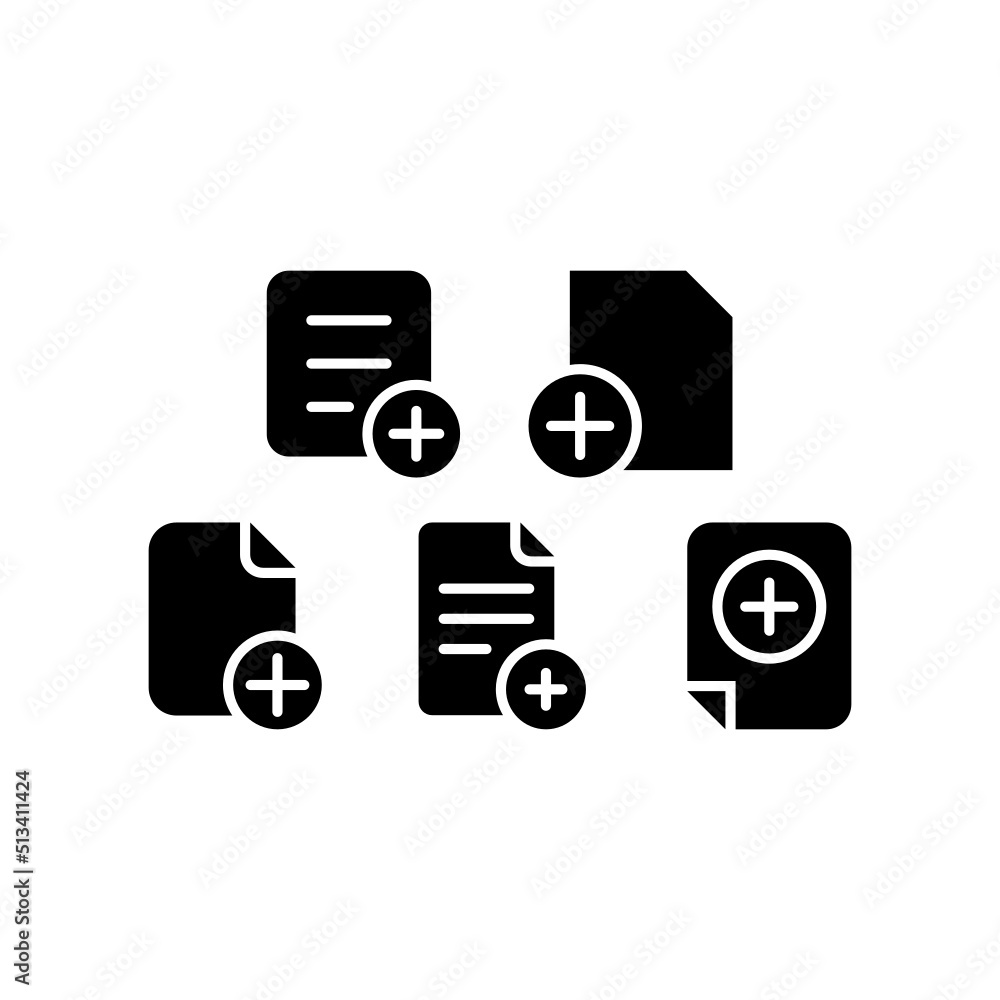 Fototapete create icon set vector symbol design illustration