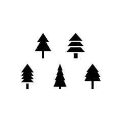 Obraz premium Tree Icon Set Vector Symbol Design Illustration