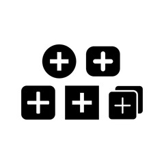 Create Icon Set Vector Symbol Design Illustration