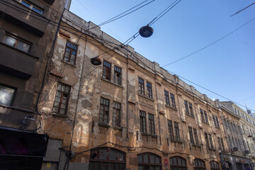 Historical building in Romania Bucharest