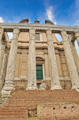 Roman forum in Rome, Italy