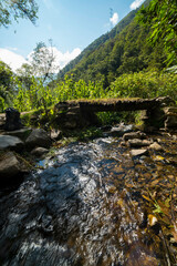 Camino inca en la ciudad de Machupicchu, Cusco, Per&uacute;.