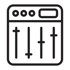 sound mixer line icon