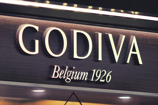 GODIVA 企業の看板 ロゴマーク