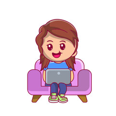 Cute kid back to school clipart