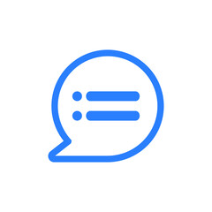 bubble chat icon vector. chat icon vector illustration