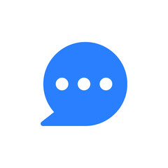 bubble chat icon vector. chat icon vector illustration