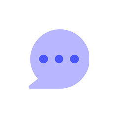 bubble chat icon vector. chat icon vector illustration