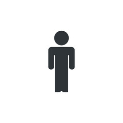 Obraz premium person icon vector. poeple icon vector illustration