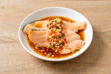 Poached Trout with Yuzu Ponzu Sauce