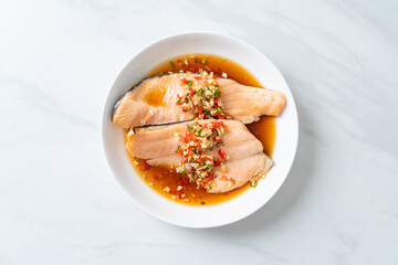 Poached Trout with Yuzu Ponzu Sauce